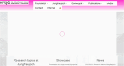Desktop Screenshot of hfsjg.ch